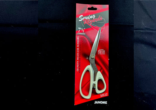 Janome Stainless Steel Scissors, 7.5"