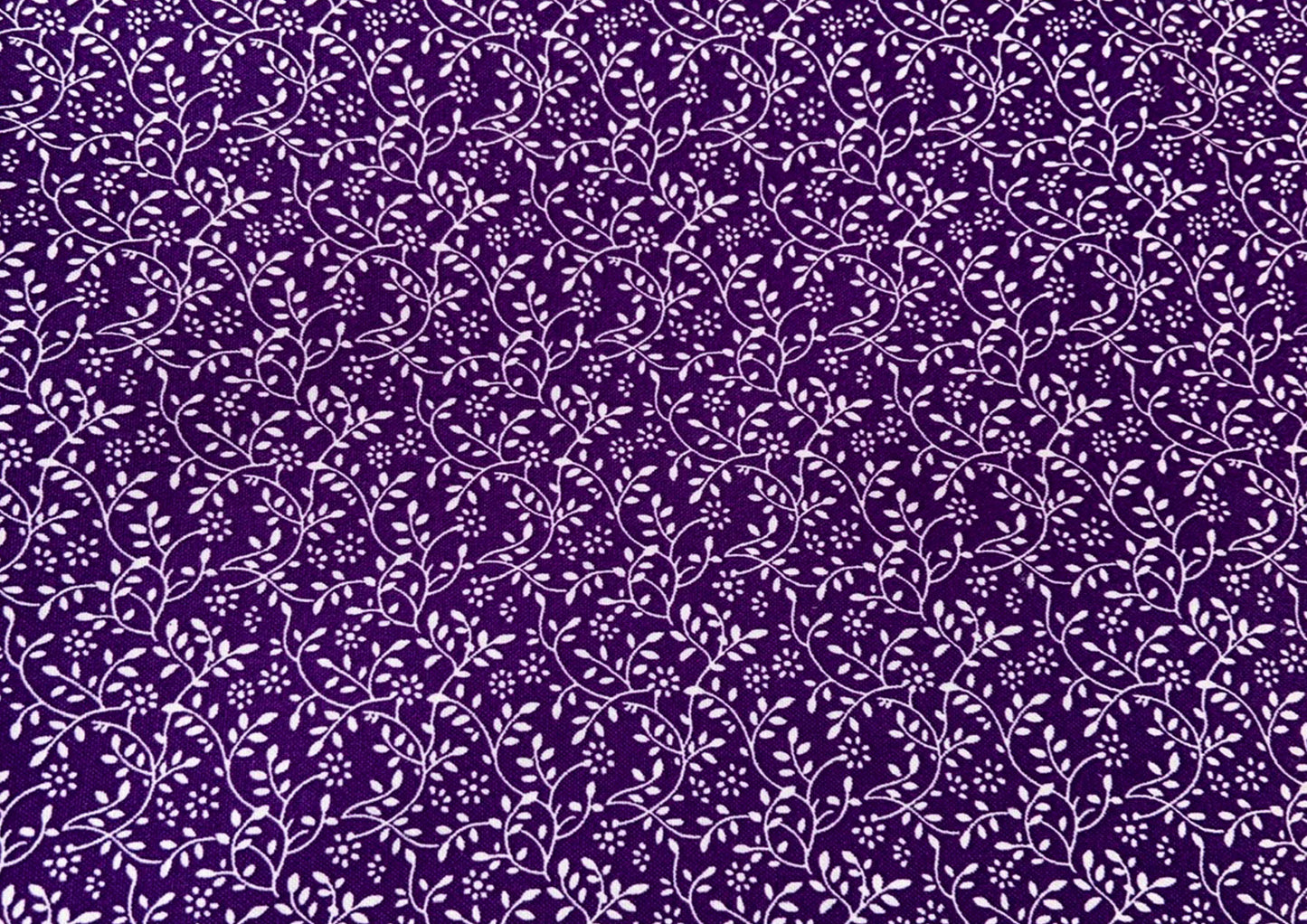 Floral vine blender, 100% cotton, Purple