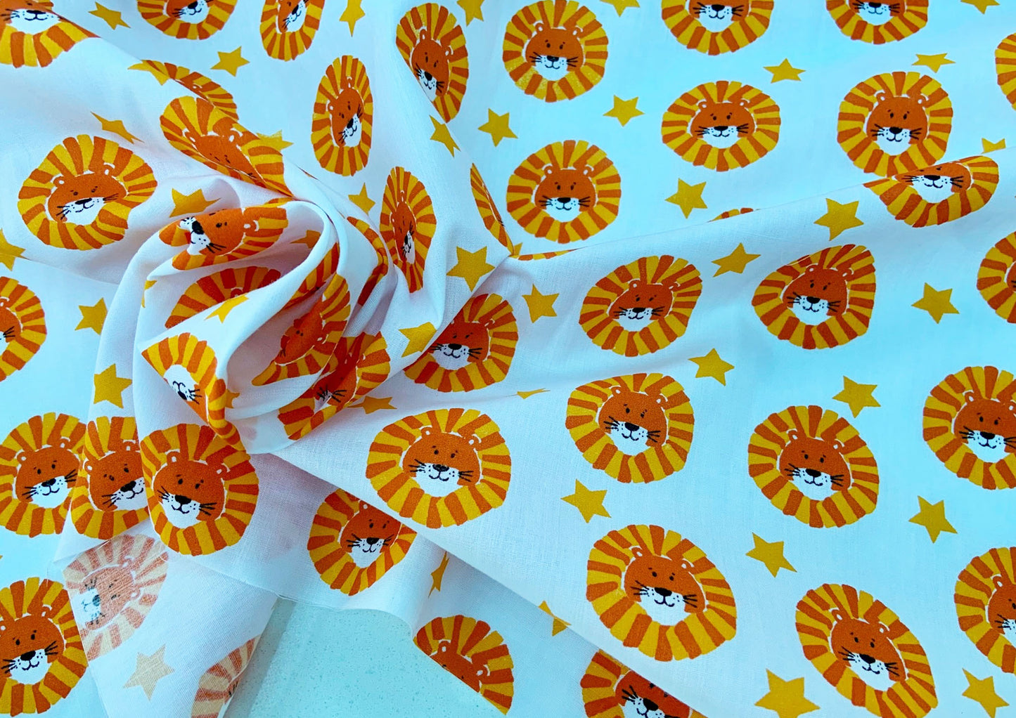 Lions polycotton print