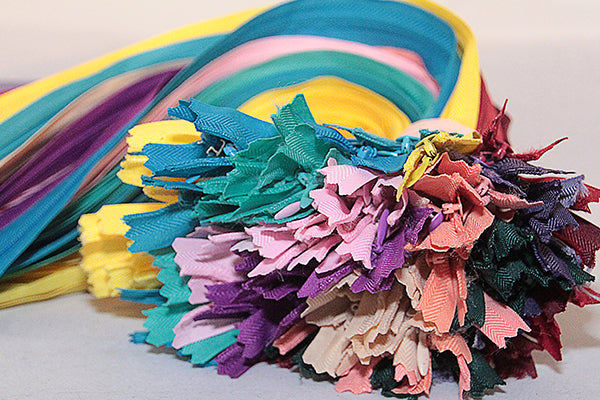 404mm (16 inch) concealed zips in various bright colours