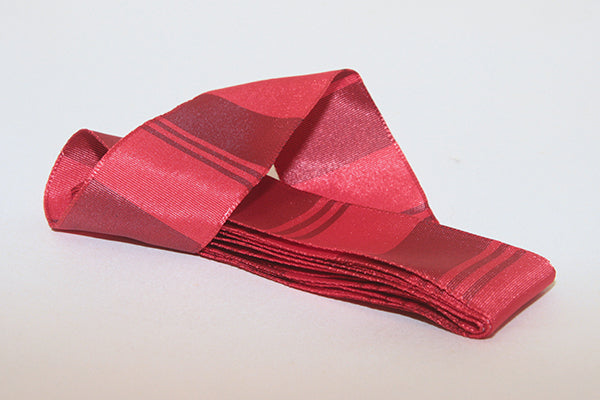 Red stripe grosgrain