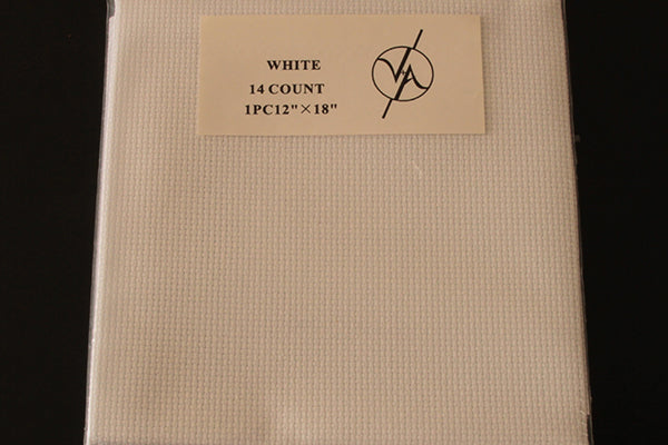 Aida rectangle, white