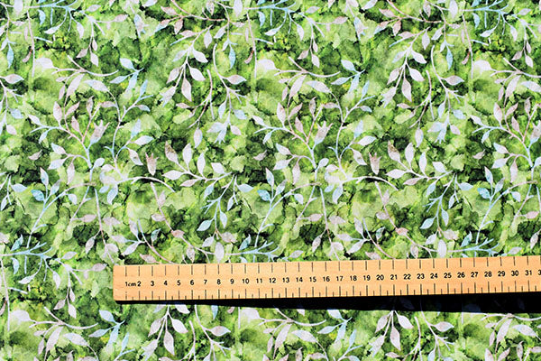 Batik Trail Green, 100% cotton print, Crafty by Chatham Glynn