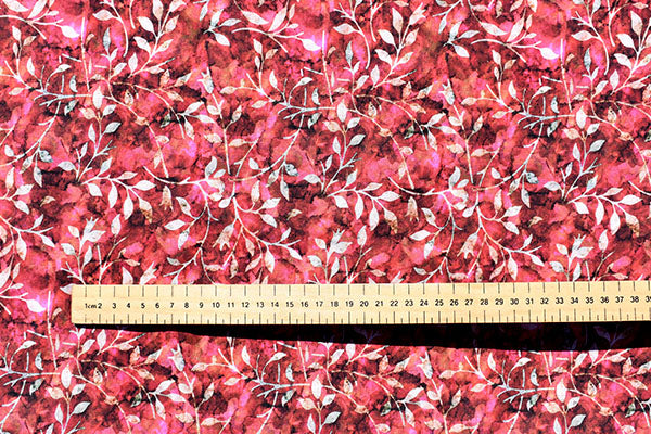 Batik Trail Red, 100% cotton print, Crafty by Chatham Glynn