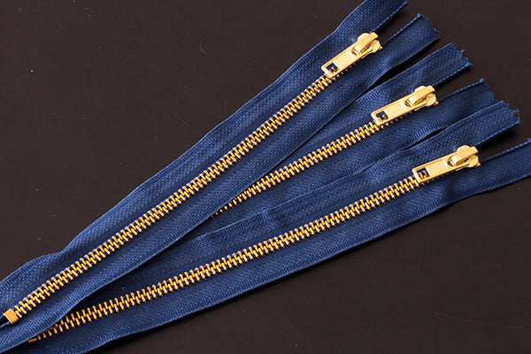 202mm (8 inch) blue jean zip