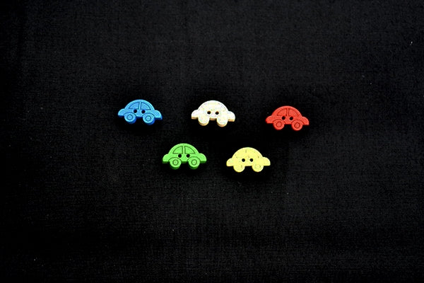 Wooden car buttons