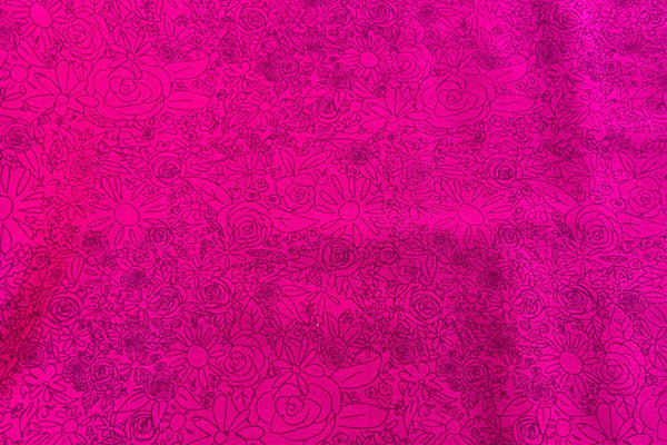 Cerise flower 100% cotton print