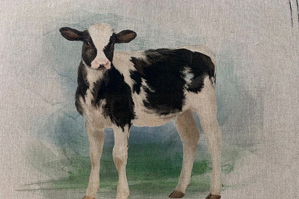 Fabric panel - Cow