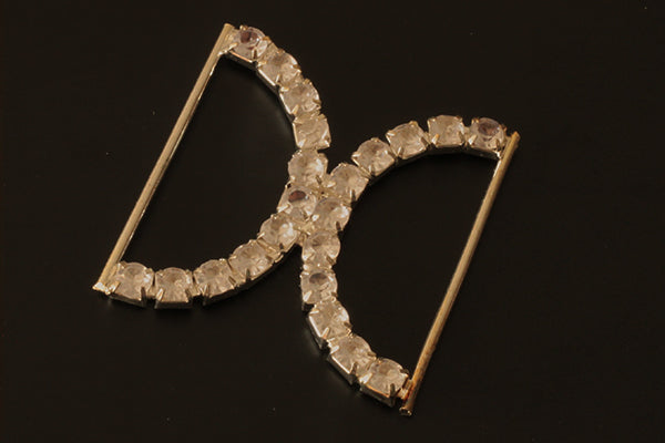 Diamante decorative belt buckle