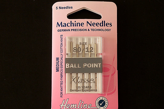German precision machine needles, ballpoint, 80/12