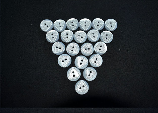 White glitter buttons