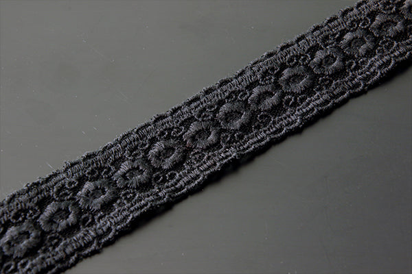 Black cotton vintage lace