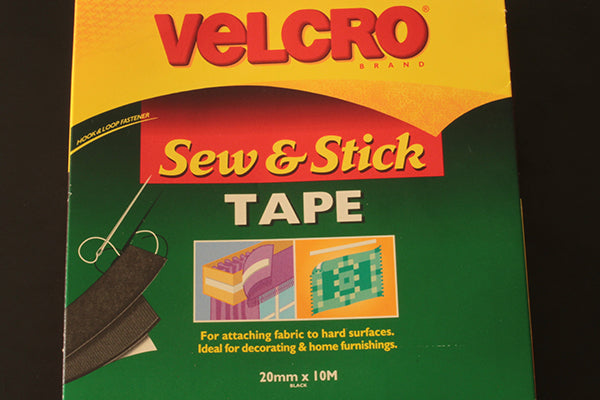 20mm (just over 3/4 inch) black velcro (branded)