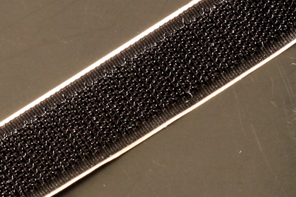 20mm (3/4 inch) hook side only stick in black