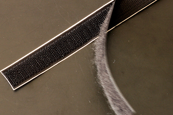 20mm (3/4 inch) hook & loop tape, stick and sew, black