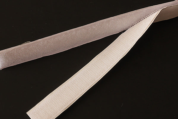 20mm (3/4 inch) hook tape, white, stick and stick
