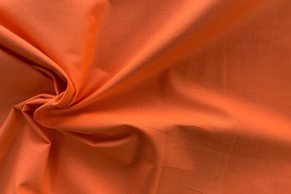 100% cotton, plain dyed Orange