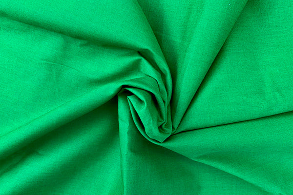 Plain dyed poly cotton green