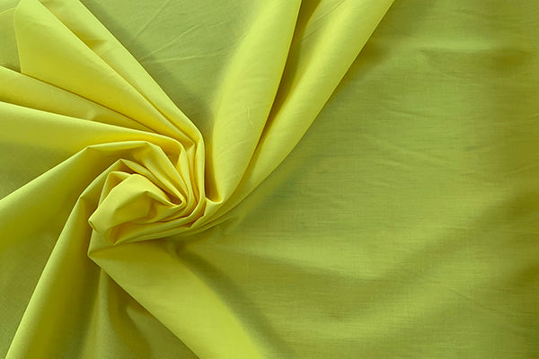 Plain dyed poly cotton yellow