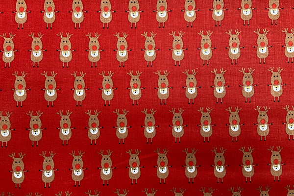 Rudolph Red 100% cotton print