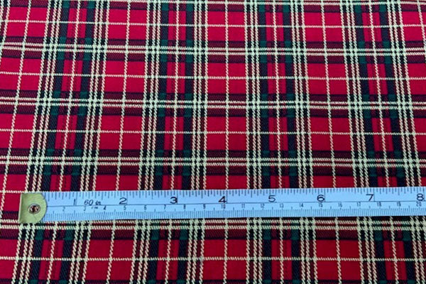 Red Tartan 100% cotton print