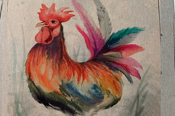 Fabric panel - Rooster