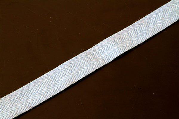 25mm (1 inch) herringbone cotton webbing tape, various colours