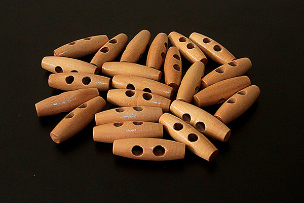 Wooden toggle button