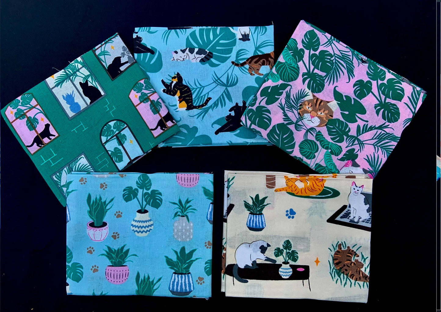 Curious Cats Fat Quarter Bundle