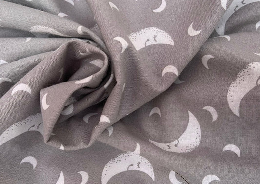 Grey moon, 100% cotton print