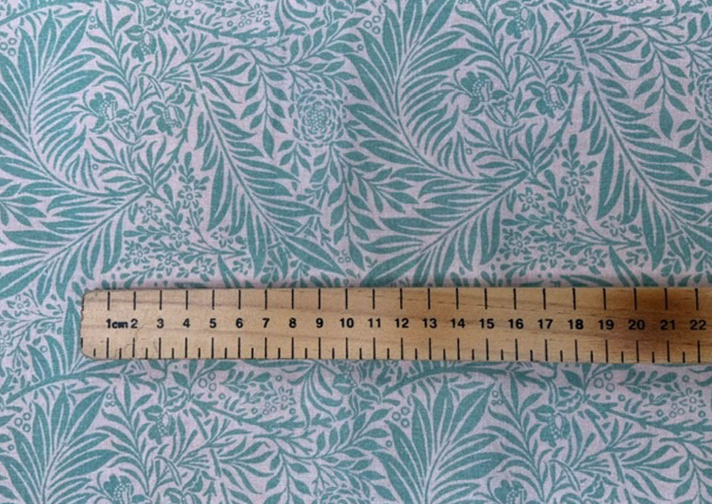 William Morris Larkspur 100% cotton print, Duckegg