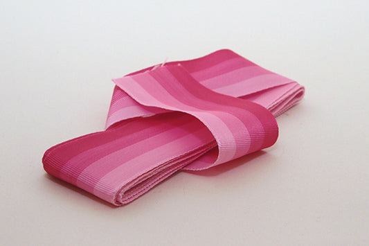 Pink stripe grosgrain