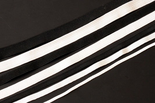 12-Cord elastic - black