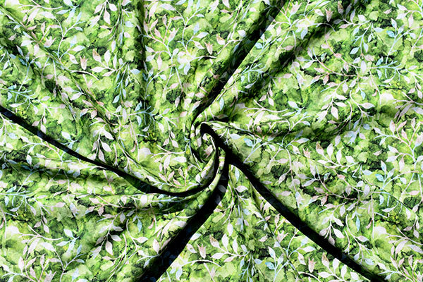 Batik Trail Green, 100% cotton print, Crafty by Chatham Glynn