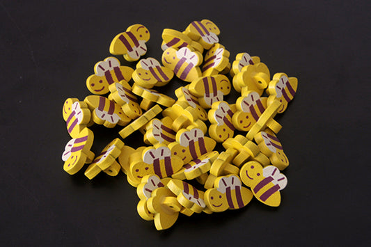 Wooden Bee Button