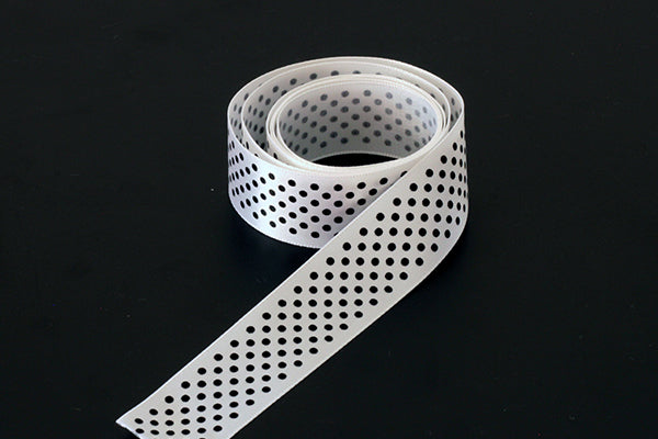 Satin polka dot ribbon in 4 colours, 25mm (1 inch)