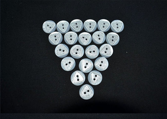 White glitter buttons
