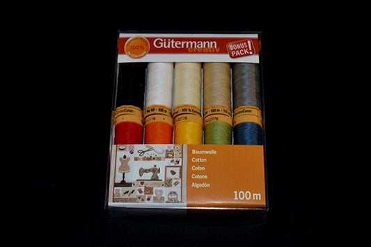 Gutermann 100% Cotton 10 Thread Set