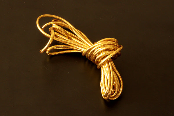 Gold covered cord