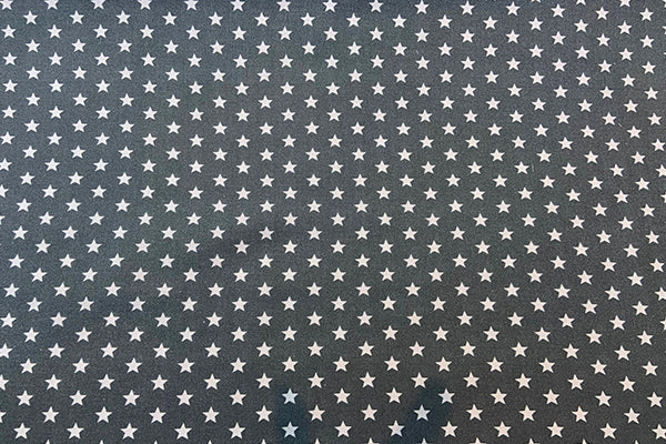 Cream star on grey 100% cotton, Crafty by Chatham Glynn