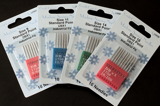 Industrial machine needles sizes 9-16