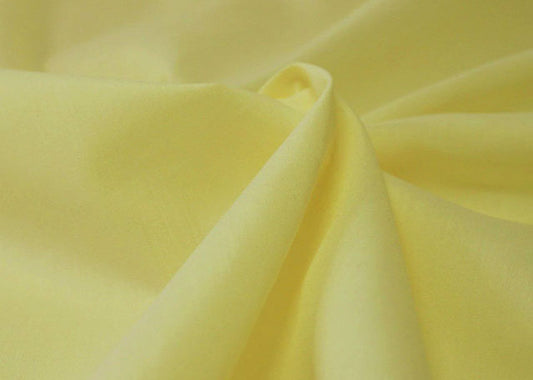 100% Cotton poplin plain dyed fabric lemon