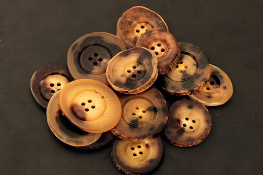 Light genuine horn buttons