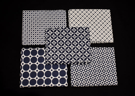 Navy Patterns fat quarter bundle