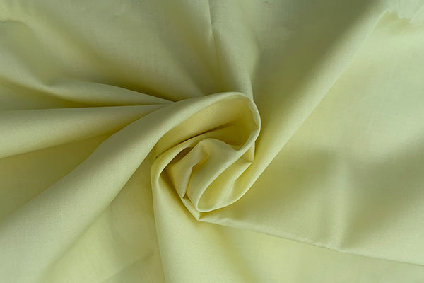 Plain dyed poly cotton Lemon