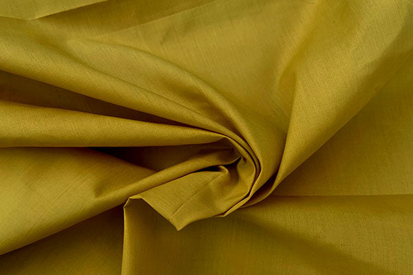 Plain dyed poly cotton mustard