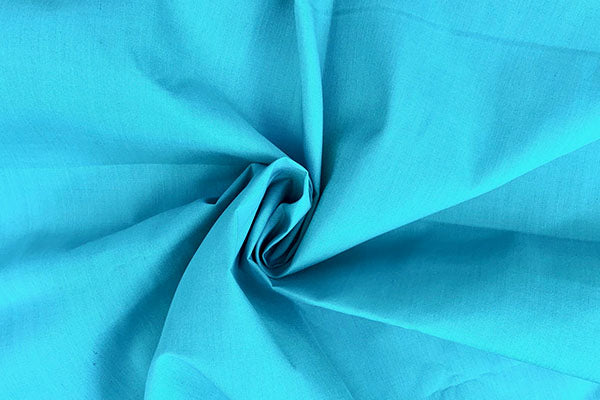 Plain dyed poly cotton teal