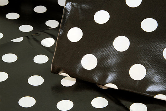 PVC tabling fabric, black