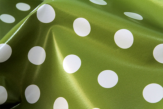 PVC tabling fabric, green