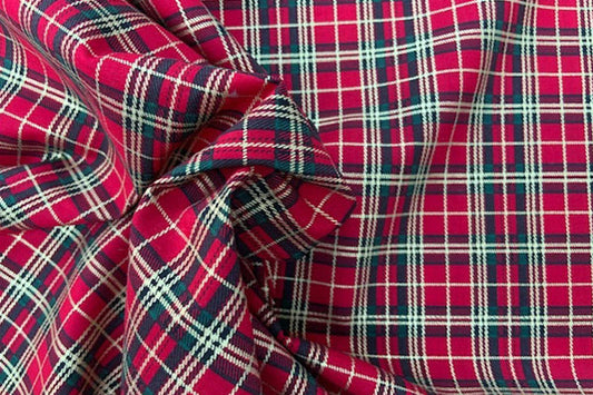 Red Tartan 100% cotton print